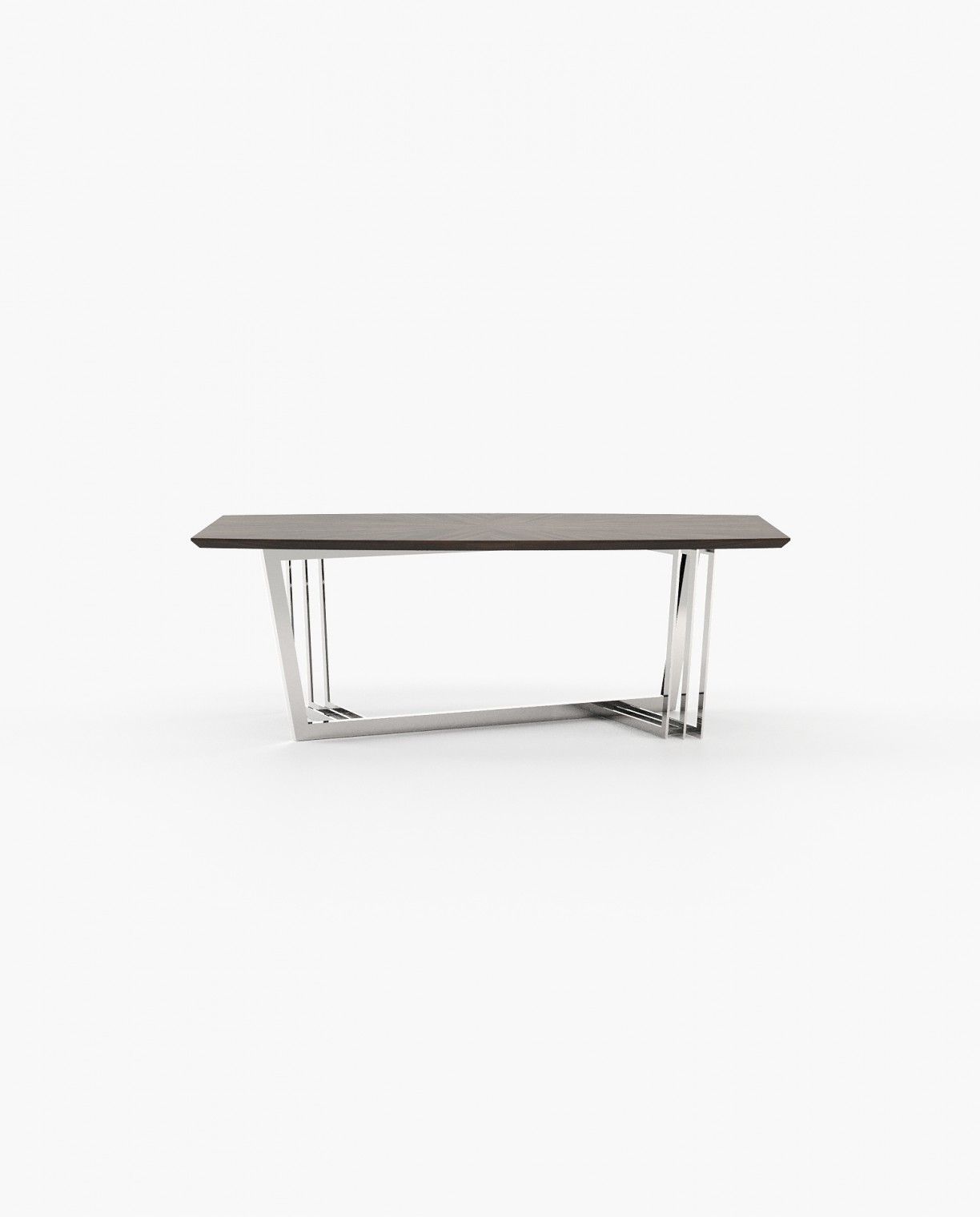 Laskasas D'ARC Dining & Bar Table Smoked Eucalyptus Veneer Matte - Araco Interiors