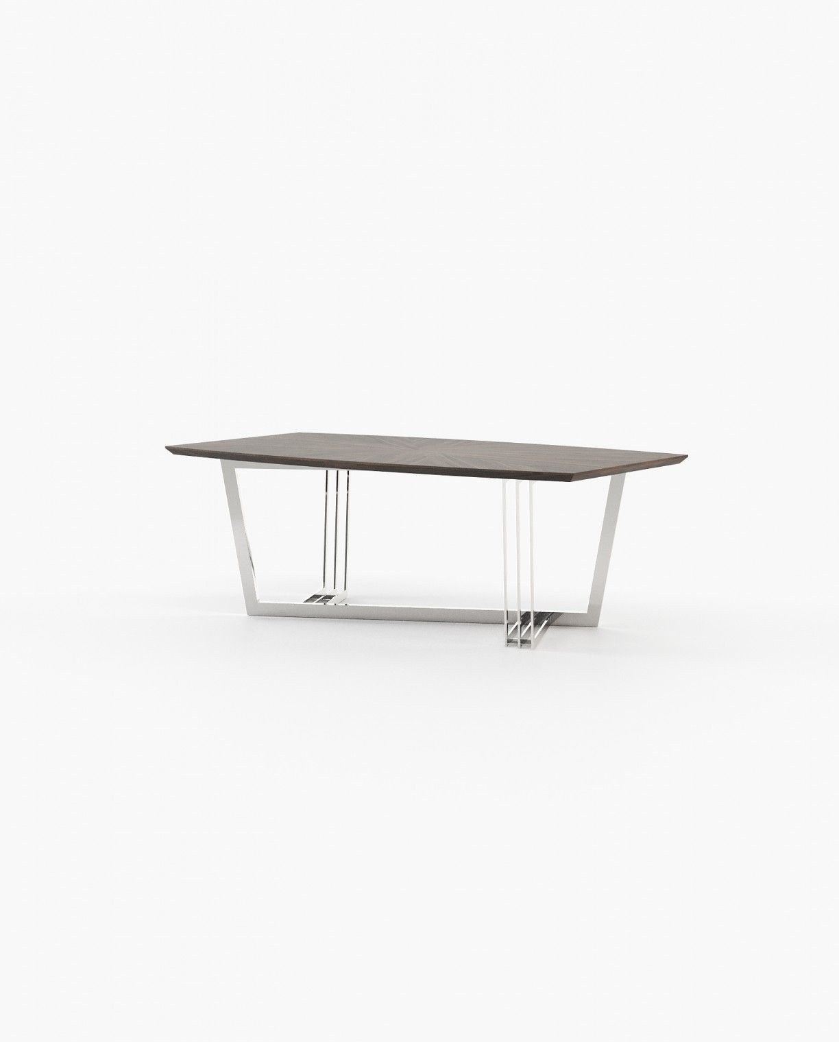 Laskasas D'ARC Dining & Bar Table Smoked Eucalyptus Veneer Matte - Araco Interiors