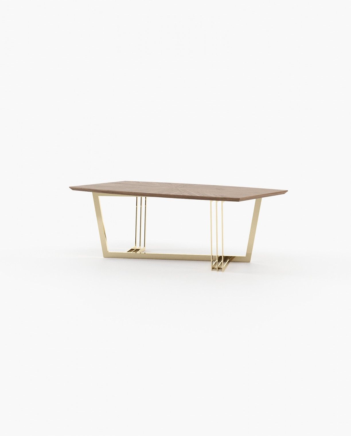 Laskasas D'ARC Dining & Bar Table Walnut Veneer Matte - Araco Interiors