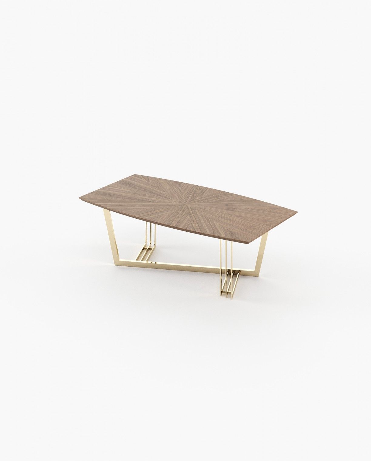 Laskasas D'ARC Dining & Bar Table Walnut Veneer Matte - Araco Interiors