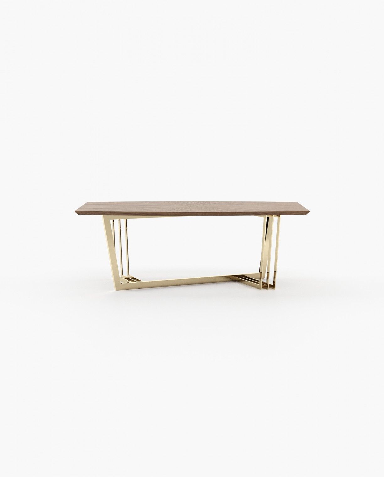Laskasas D'ARC Dining & Bar Table Walnut Veneer Matte - Araco Interiors