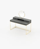 Laskasas D'ARC Dressing Table Grey Eucalyptus Veneer Matte - Araco Interiors