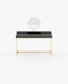 Laskasas D'ARC Dressing Table Grey Eucalyptus Veneer Matte - Araco Interiors