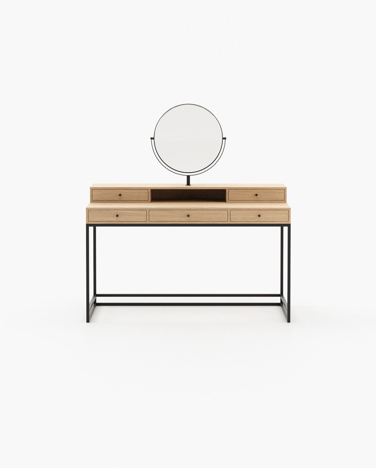 Laskasas D'ARC Dressing Table Oak Veneer Matte - Araco Interiors