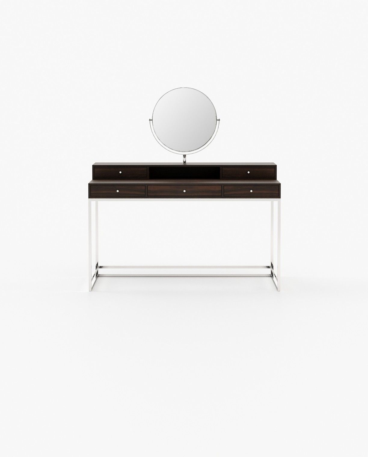 Laskasas D'ARC Dressing Table Smoked Eucalyptus Veneer Matte - Araco Interiors