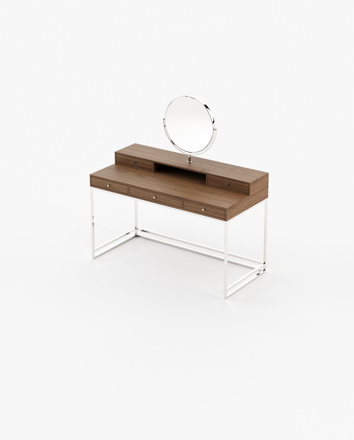 Laskasas D'ARC Dressing Table Walnut Veneer Matte - Araco Interiors