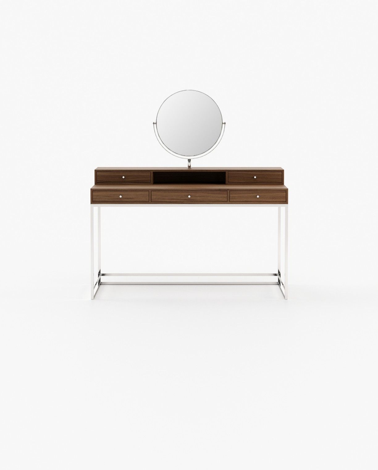 Laskasas D'ARC Dressing Table Walnut Veneer Matte - Araco Interiors