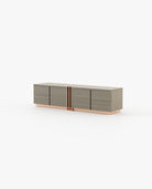 Laskasas D'ARC Media Unit Aged Oak Veneer Matte - Araco Interiors