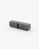 Laskasas D'ARC Media Unit Grey Eucalyptus Veneer Matte - Araco Interiors