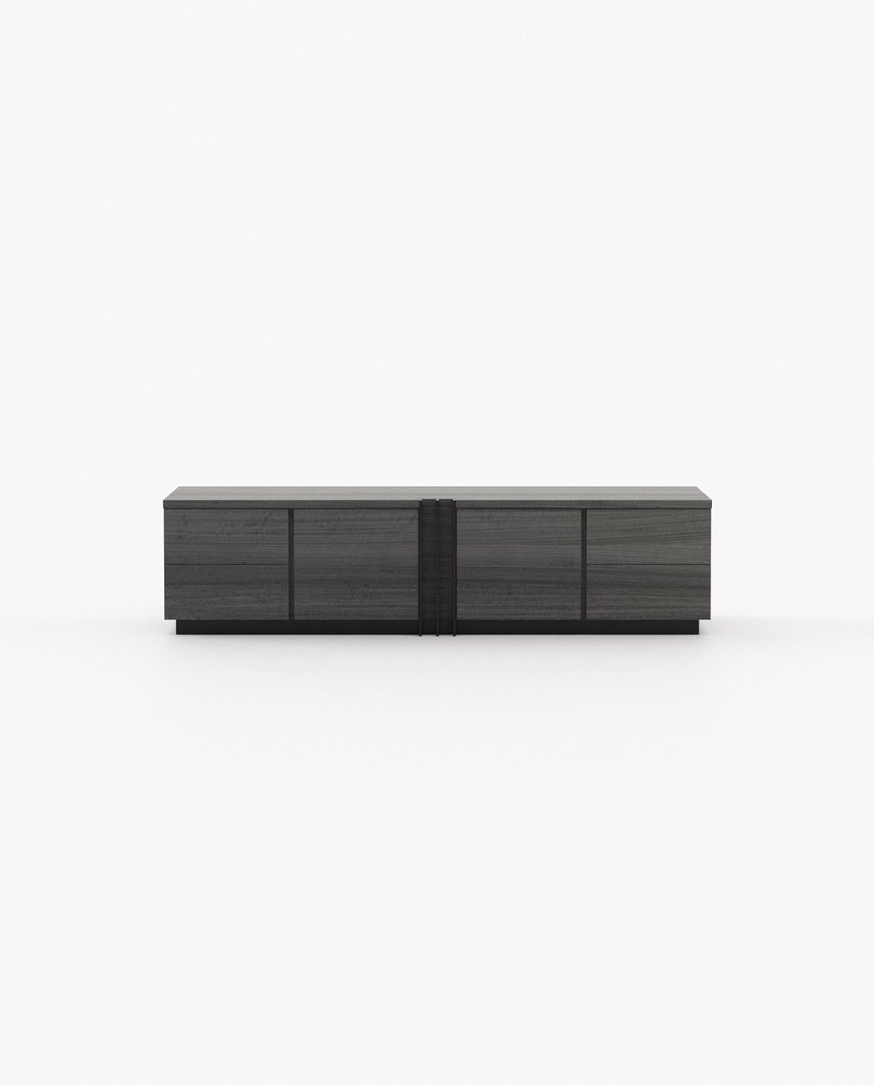 Laskasas D'ARC Media Unit Grey Eucalyptus Veneer Matte - Araco Interiors
