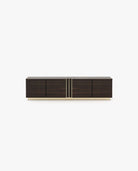 Laskasas D'ARC Media Unit Smoked Eucalyptus Veneer Matte - Araco Interiors