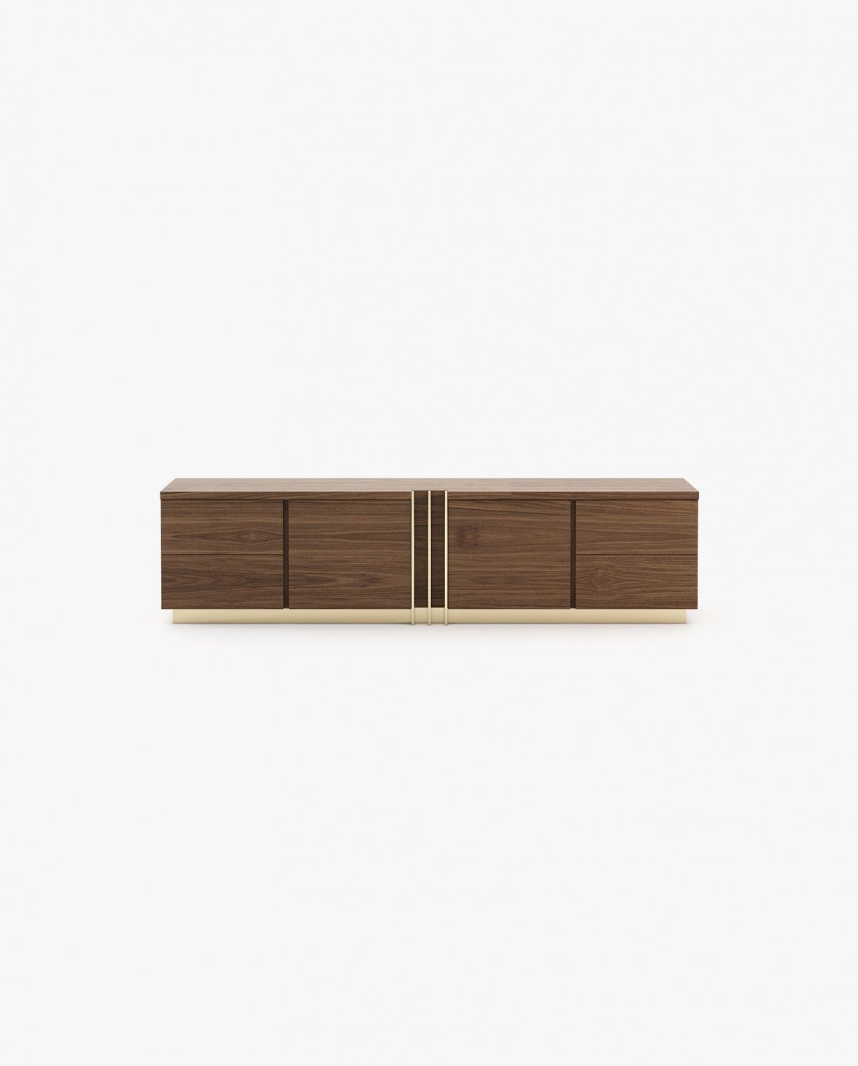 Laskasas D'ARC Media Unit Walnut Veneer Matte - Araco Interiors