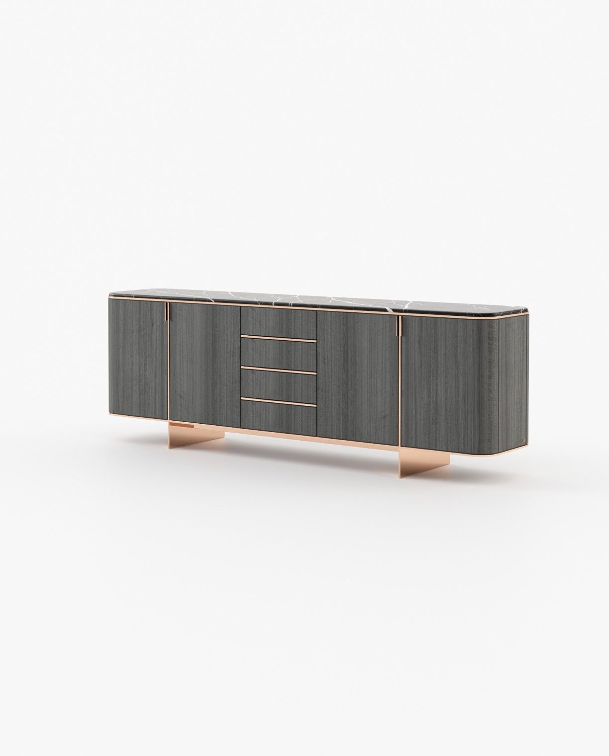 Laskasas DEAN Sideboard Grey Eucalyptus Veneer Matte - Araco Interiors