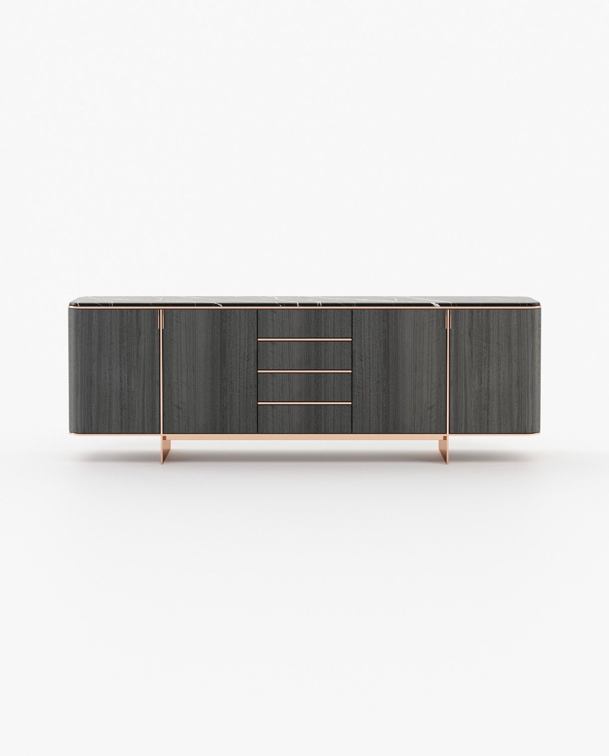 Laskasas DEAN Sideboard Grey Eucalyptus Veneer Matte - Araco Interiors