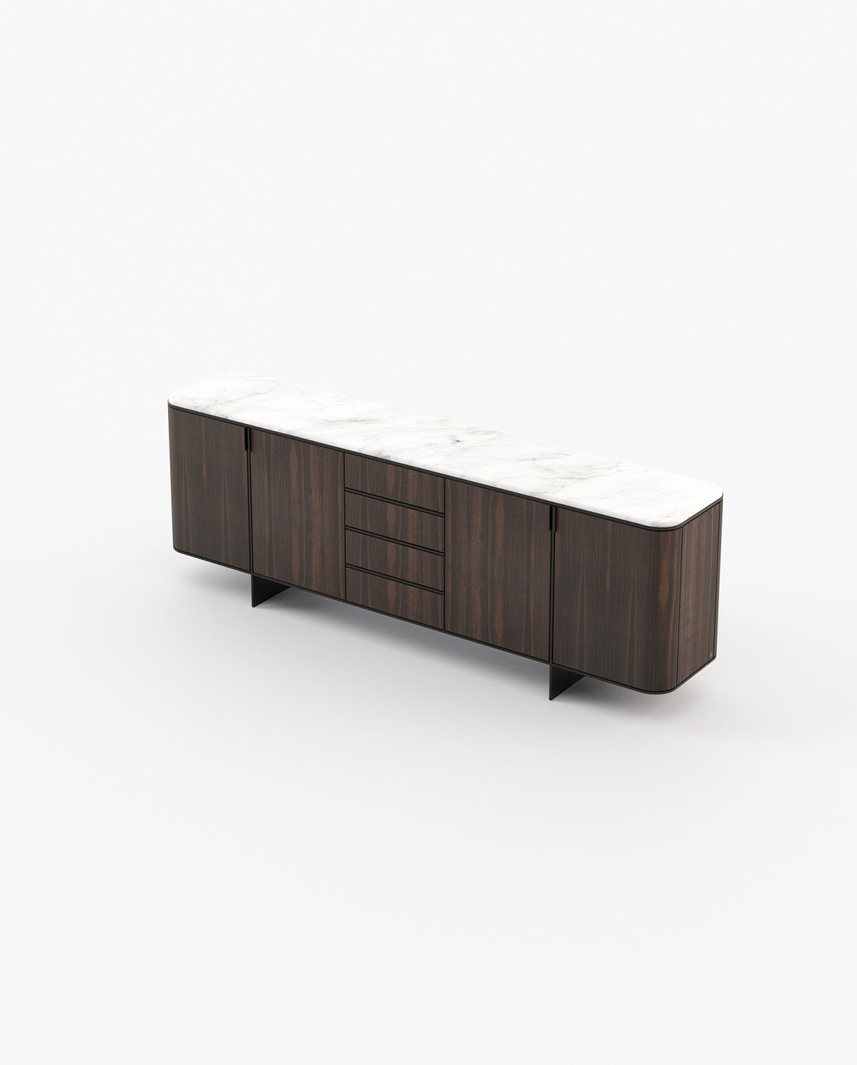 Laskasas DEAN Sideboard Smoked Eucalyptus Veneer Matte - Araco Interiors