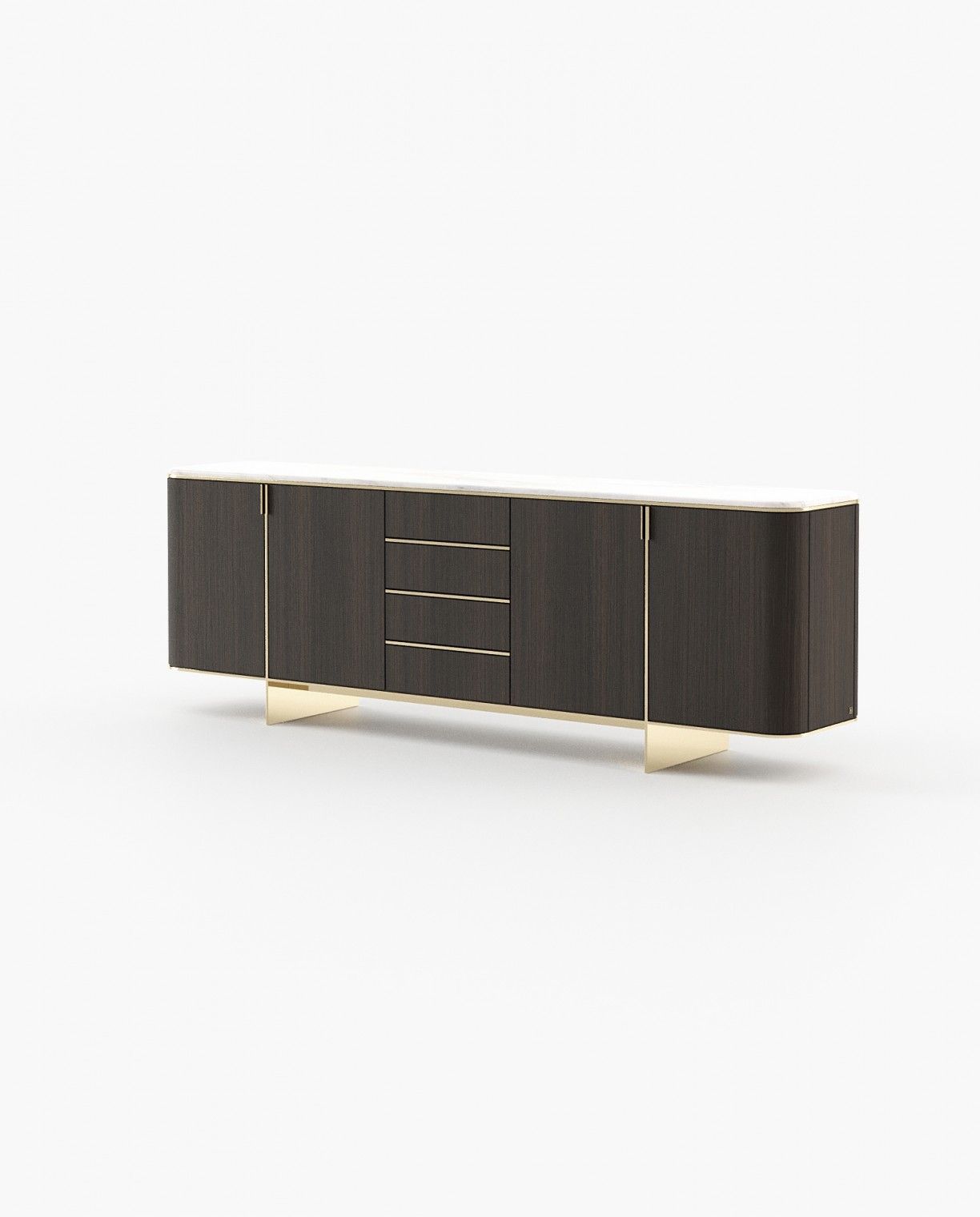 Laskasas DEAN Sideboard Smoked Oak Veneer Matte - Araco Interiors