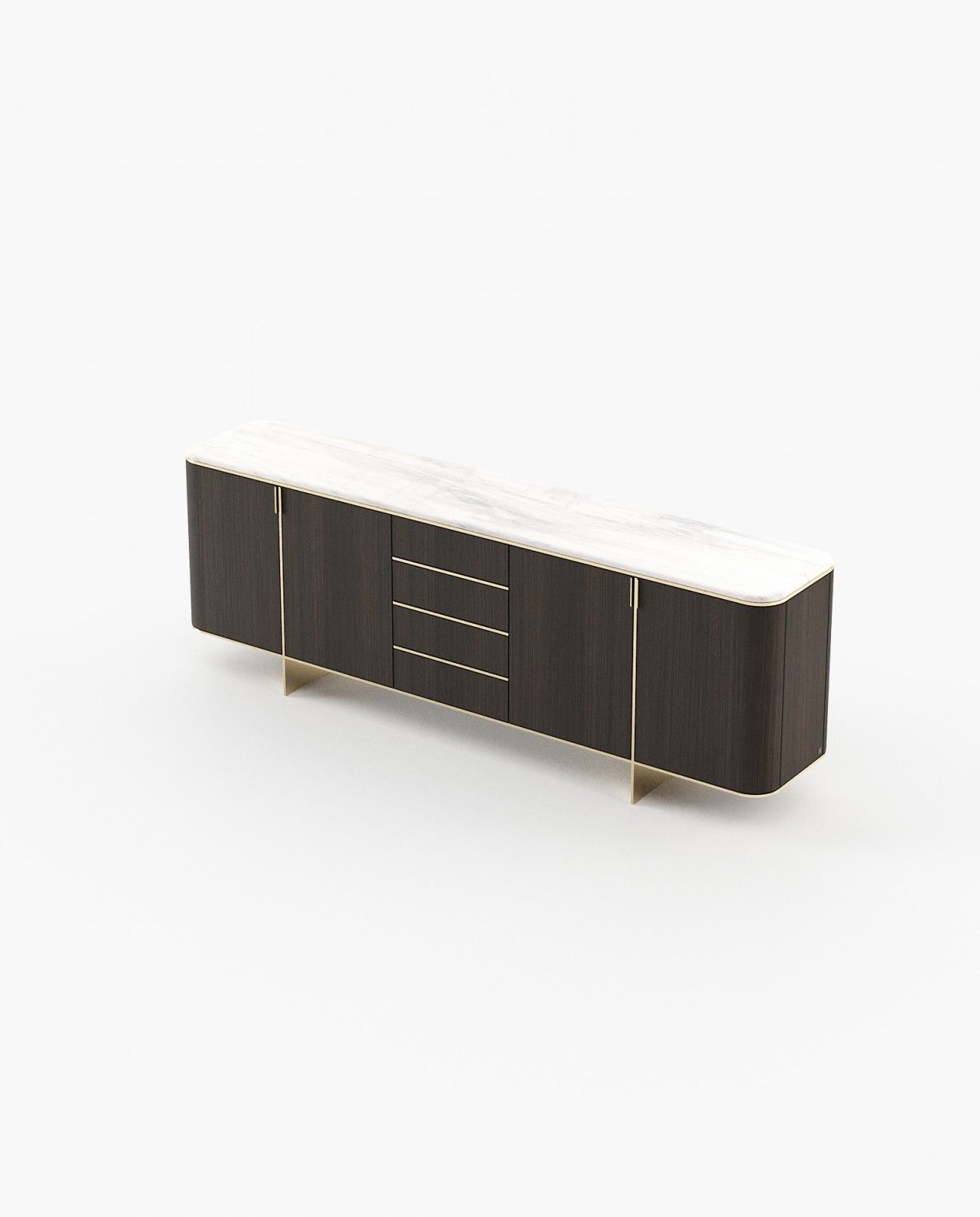 Laskasas DEAN Sideboard Smoked Oak Veneer Matte - Araco Interiors