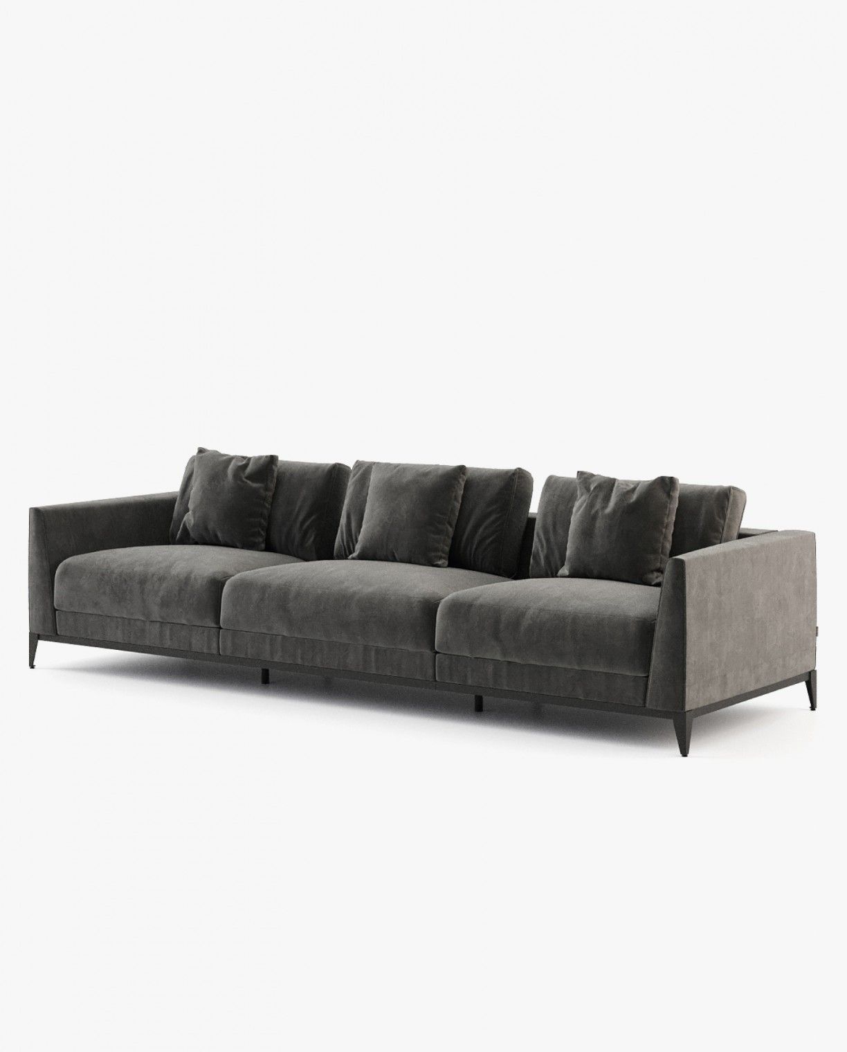 Laskasas DECKER armless module Sofa Vienna Anthracite - Araco Interiors