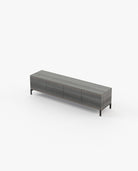 Laskasas DENER Media Unit Grey Eucalyptus Veneer Matte - Araco Interiors