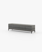 Laskasas DENER Media Unit Grey Eucalyptus Veneer Matte - Araco Interiors