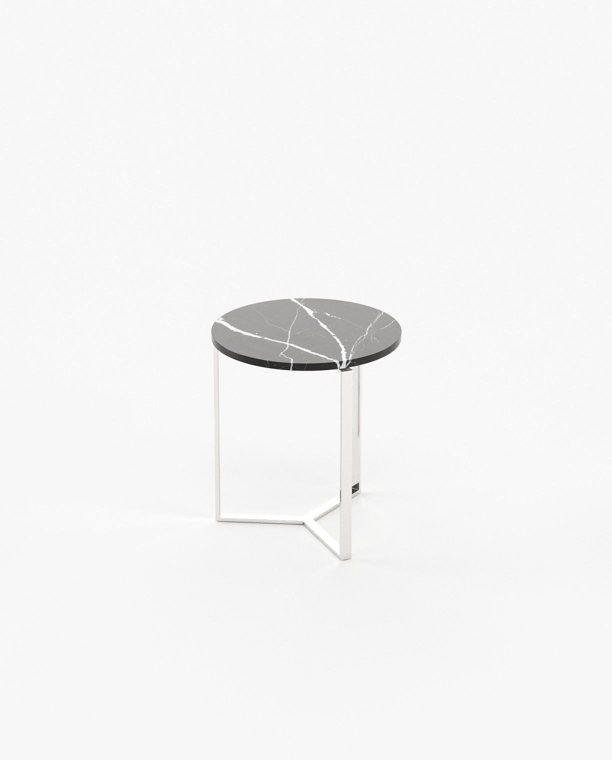 Laskasas DILI Nest & Side Table Nero Marquina Polished Marble - Araco Interiors