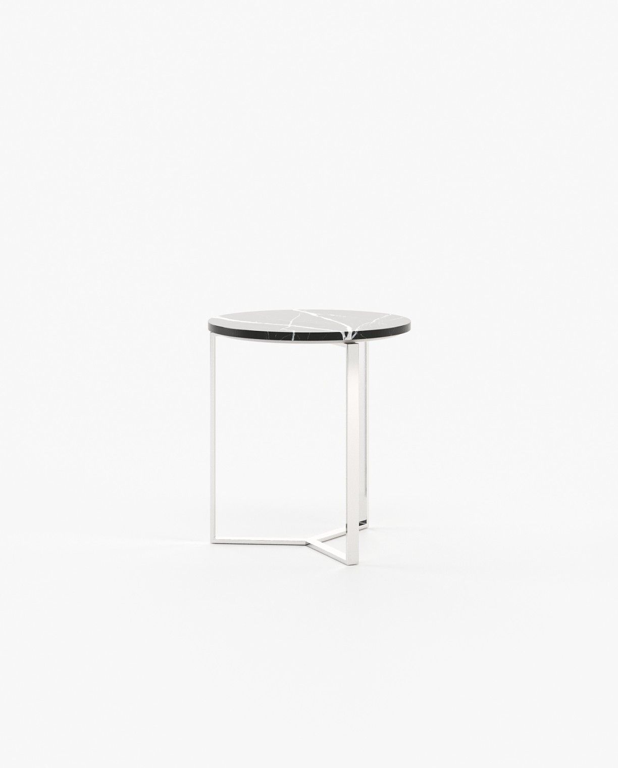Laskasas DILI Nest & Side Table Nero Marquina Polished Marble - Araco Interiors