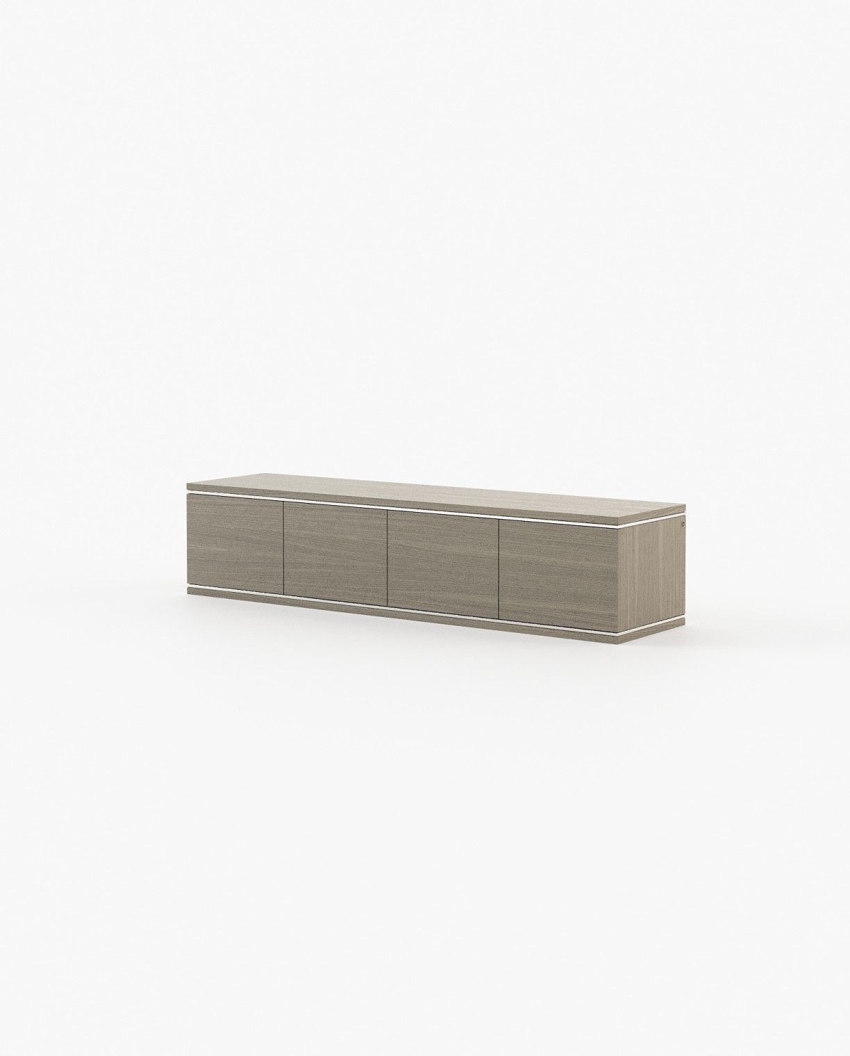 Laskasas DUANE Media Unit Aged Oak Veneer Matte - Araco Interiors