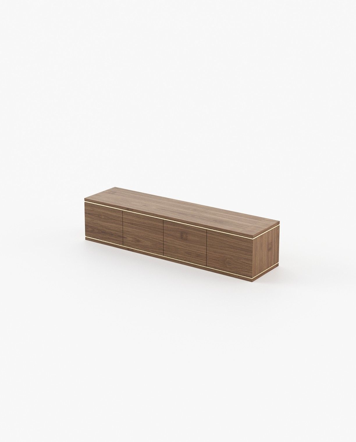 Laskasas DUANE Media Unit Walnut Veneer Matte - Araco Interiors