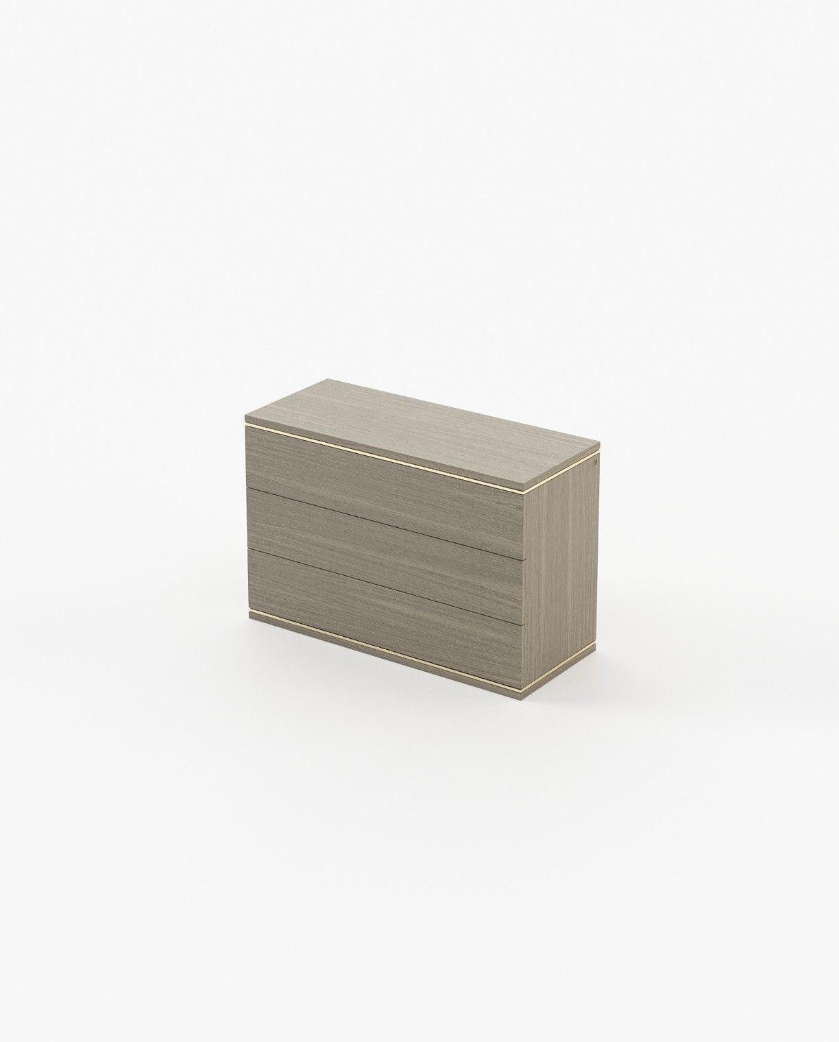 Laskasas DUANE Set of 3 Chest of Drawers Aged Oak Veneer Matte - Araco Interiors