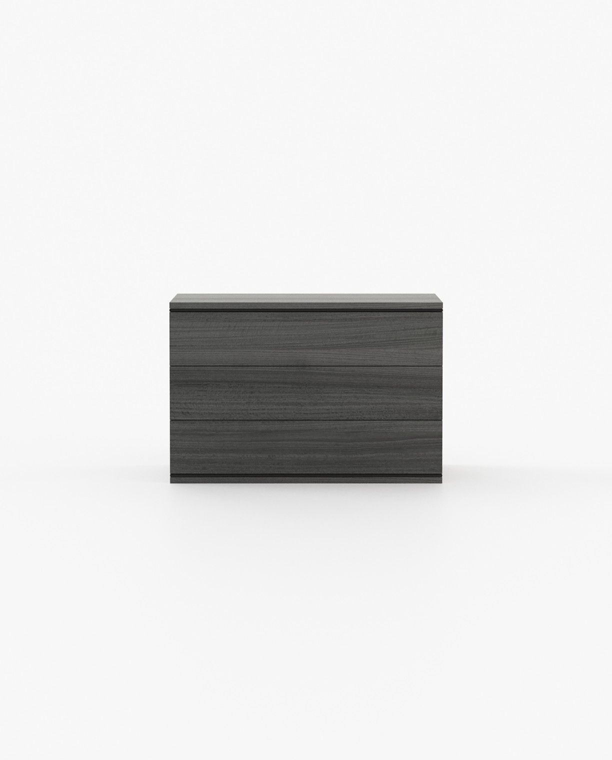 Laskasas DUANE Set of 3 Chest of Drawers Grey Eucalyptus Veneer Matte - Araco Interiors