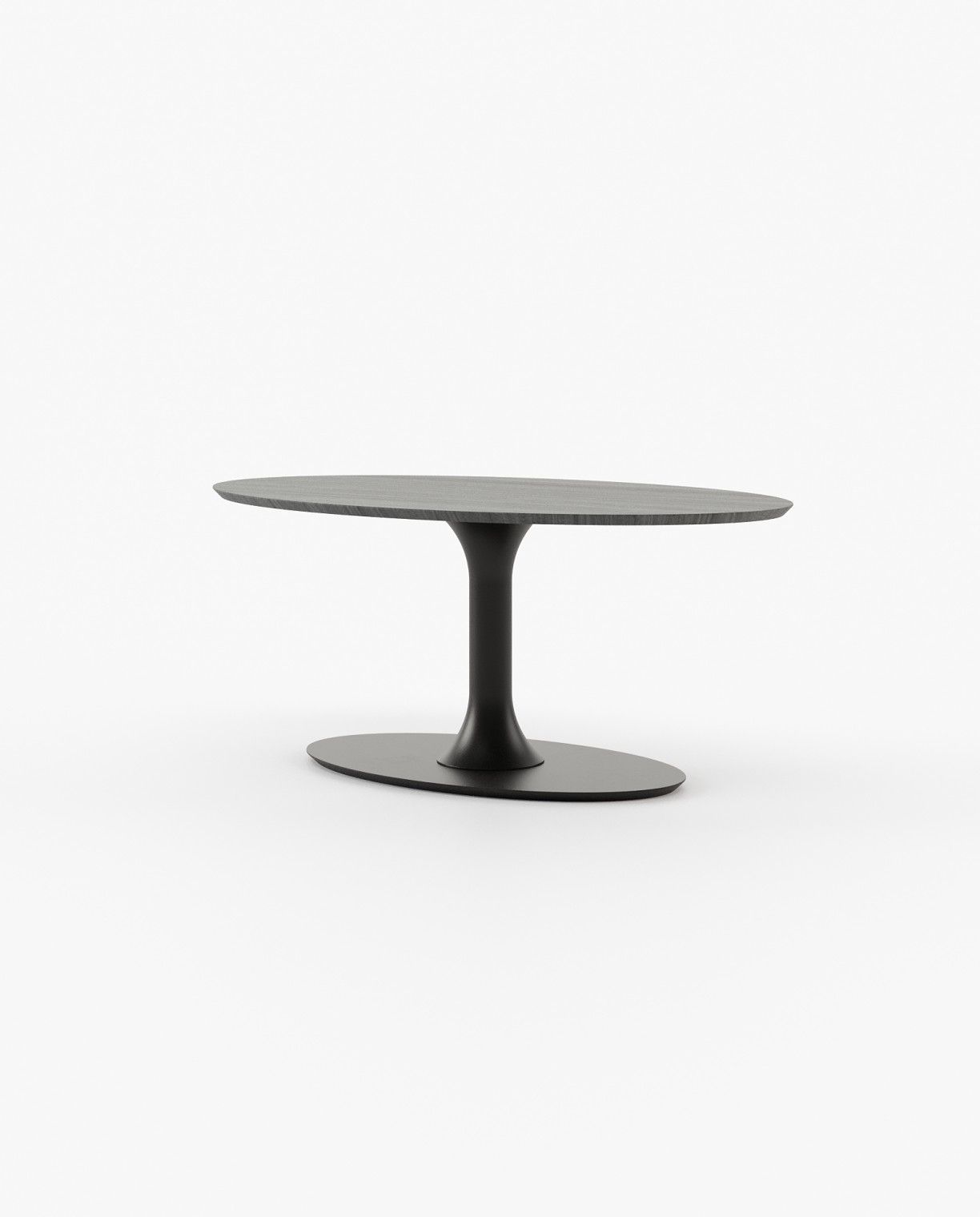 Laskasas EGG Dining & Bar Table Grey Eucalyptus Veneer Matte - Araco Interiors
