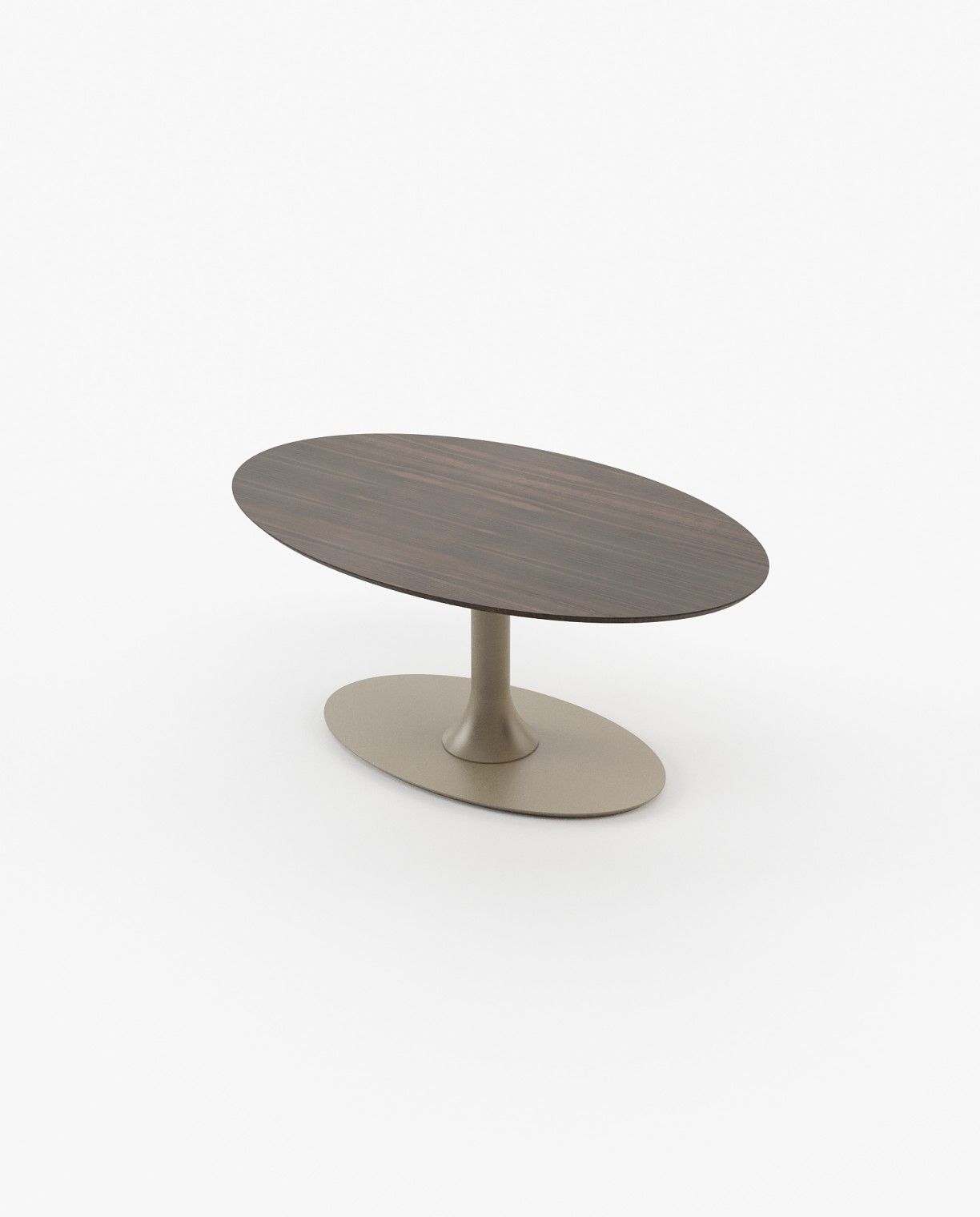 Laskasas EGG Dining & Bar Table Smoked Eucalyptus Veneer Matte - Araco Interiors