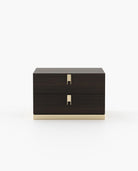 Laskasas EMILY Bedside Cabinet & Table Smoked Oak Veneer Matte - Araco Interiors