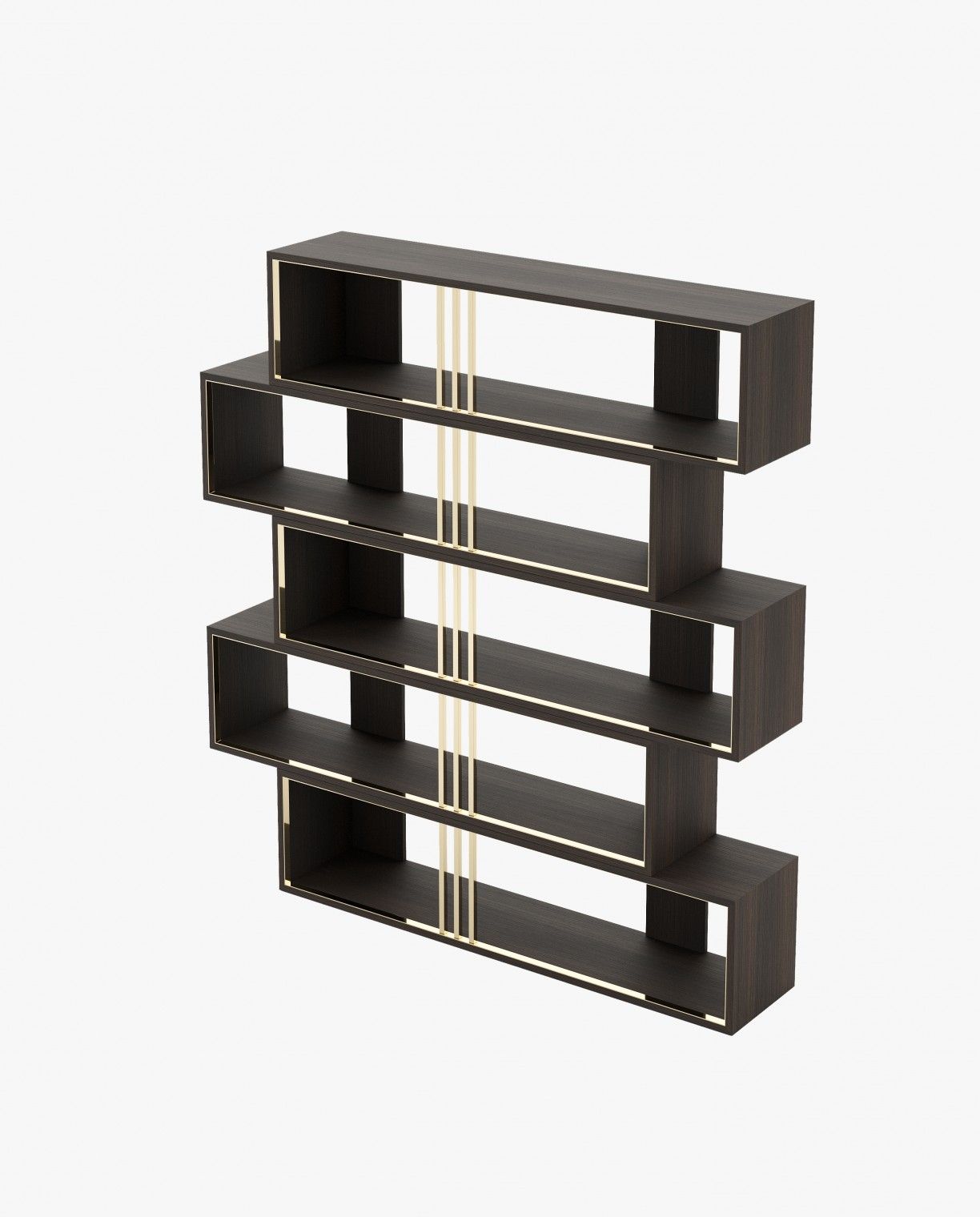 Laskasas EMY Bookcase & Shelving Smoked Eucalyptus Veneer Matte - Araco Interiors
