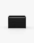 Laskasas ENDY Bedside Cabinet & Table Black Ash Veneer Matte - Araco Interiors