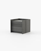 Laskasas ENDY Bedside Cabinet & Table Grey Eucalyptus Veneer Matte - Araco Interiors