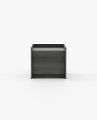 Laskasas ENDY Bedside Cabinet & Table Grey Eucalyptus Veneer Matte - Araco Interiors