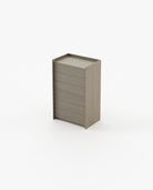 Laskasas ENDY Tallboy Chest of Drawers Aged Oak Veneer Matte - Araco Interiors