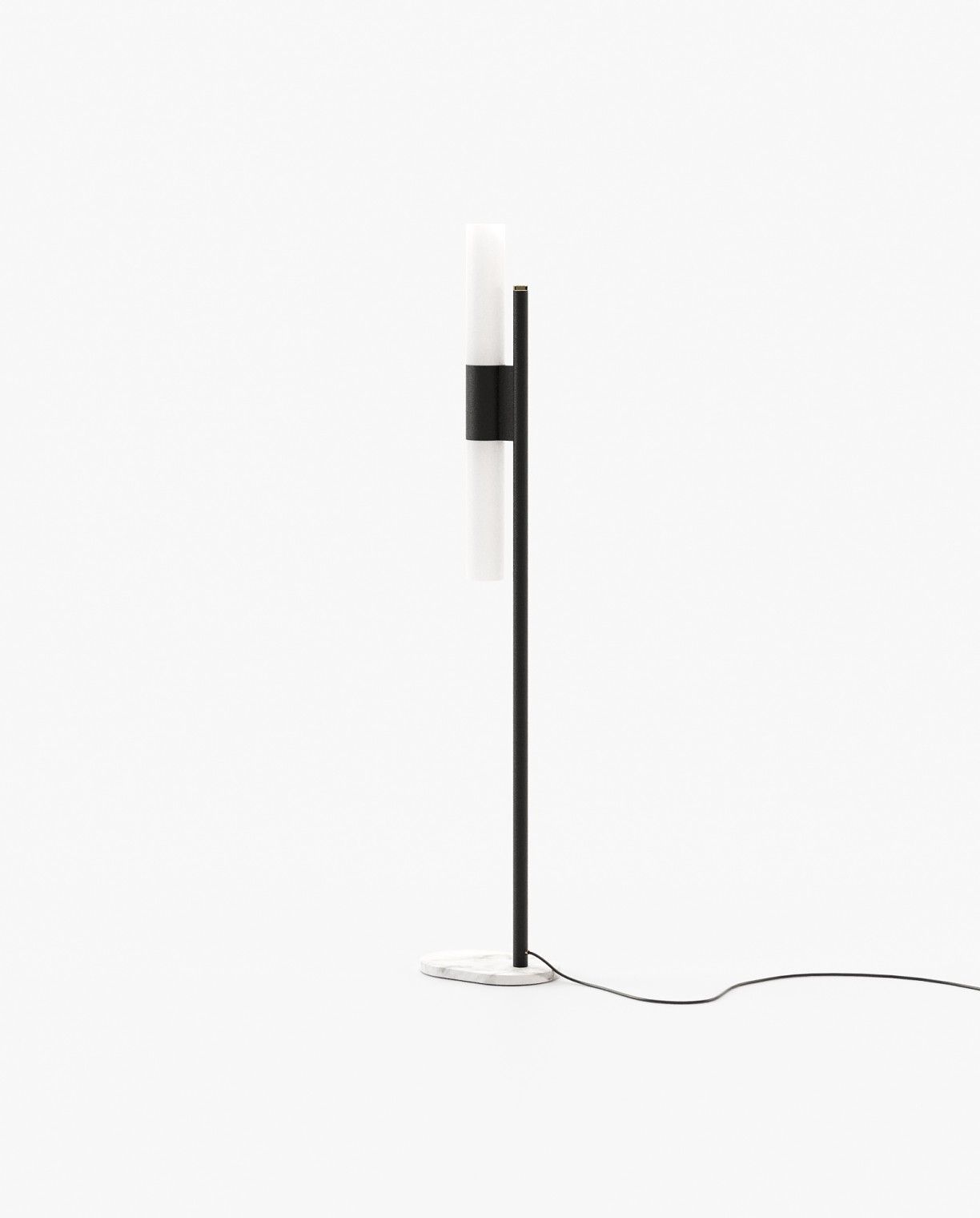 Laskasas EVANS Floor Lamp Carrara Marble - Araco Interiors