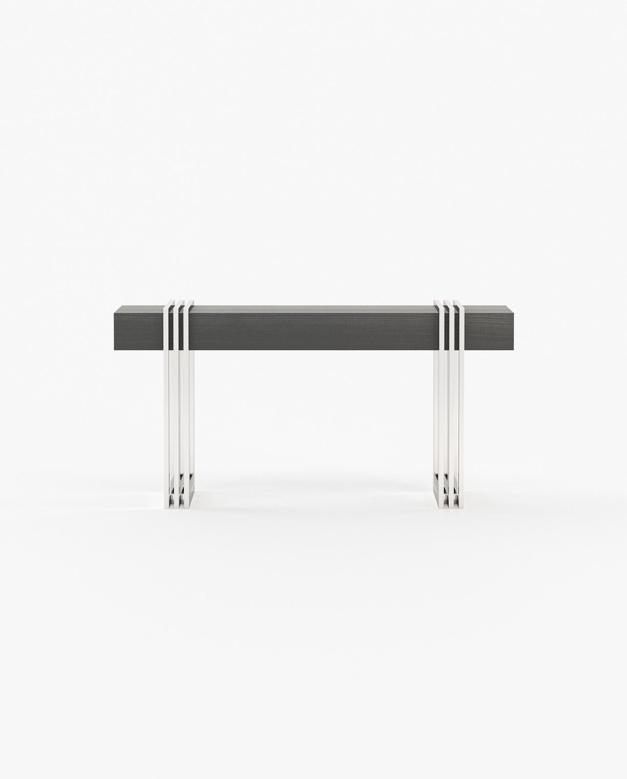 Laskasas EVELYN Console Table Grey Eucalyptus Veneer Matte - Araco Interiors
