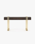Laskasas EVELYN Console Table Smoked Eucalyptus Veneer Matte - Araco Interiors