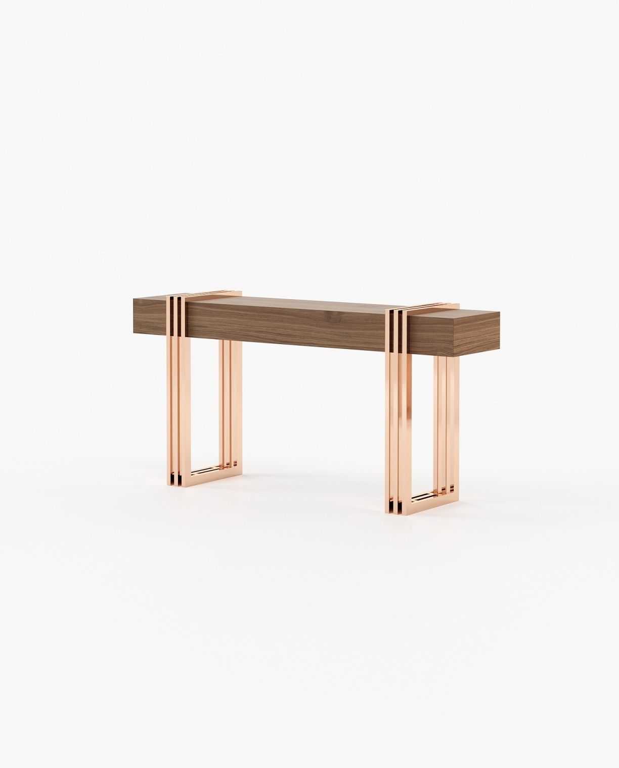 Laskasas EVELYN Console Table Walnut Veneer Matte - Araco Interiors