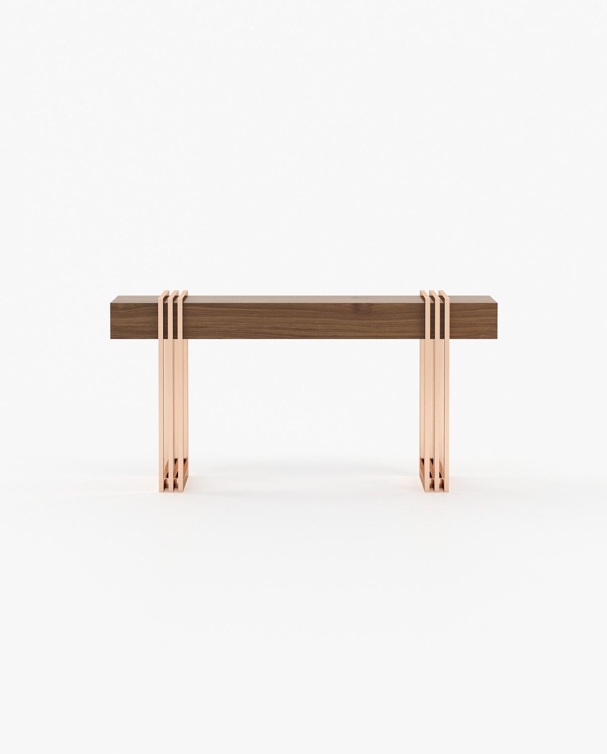 Laskasas EVELYN Console Table Walnut Veneer Matte - Araco Interiors
