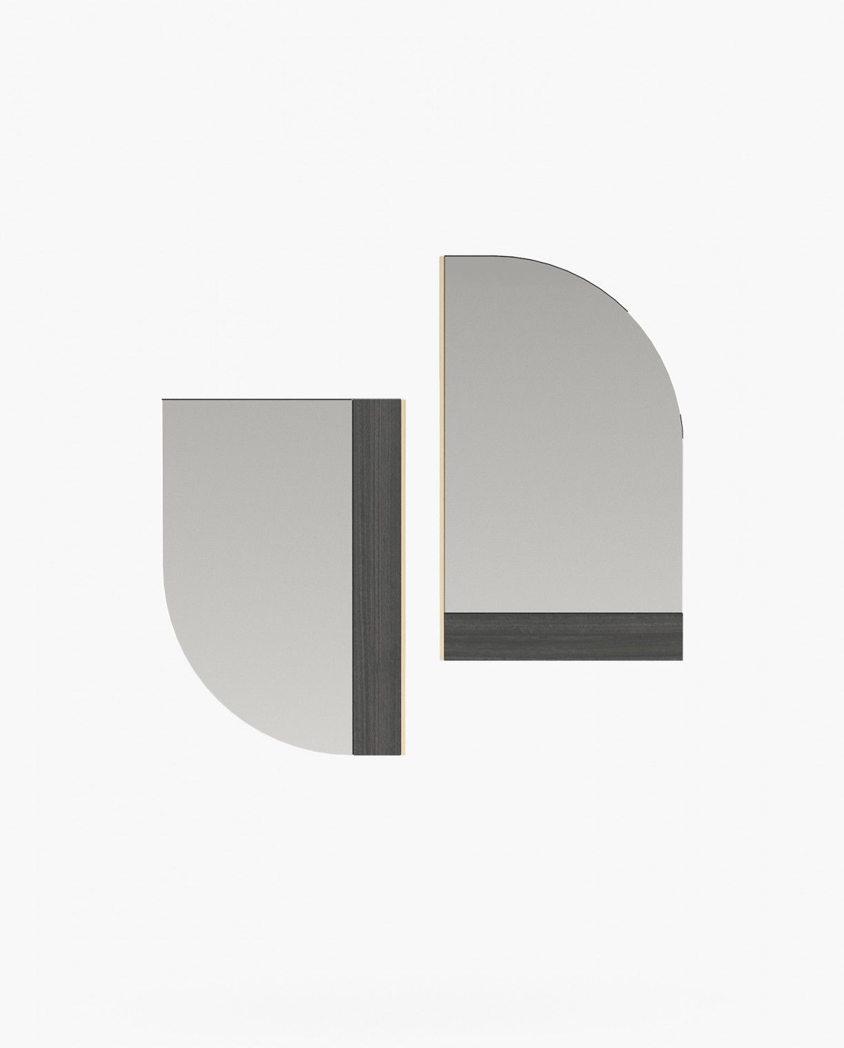 Laskasas FORTH Mirror Grey Eucalyptus Veneer Matte - Araco Interiors