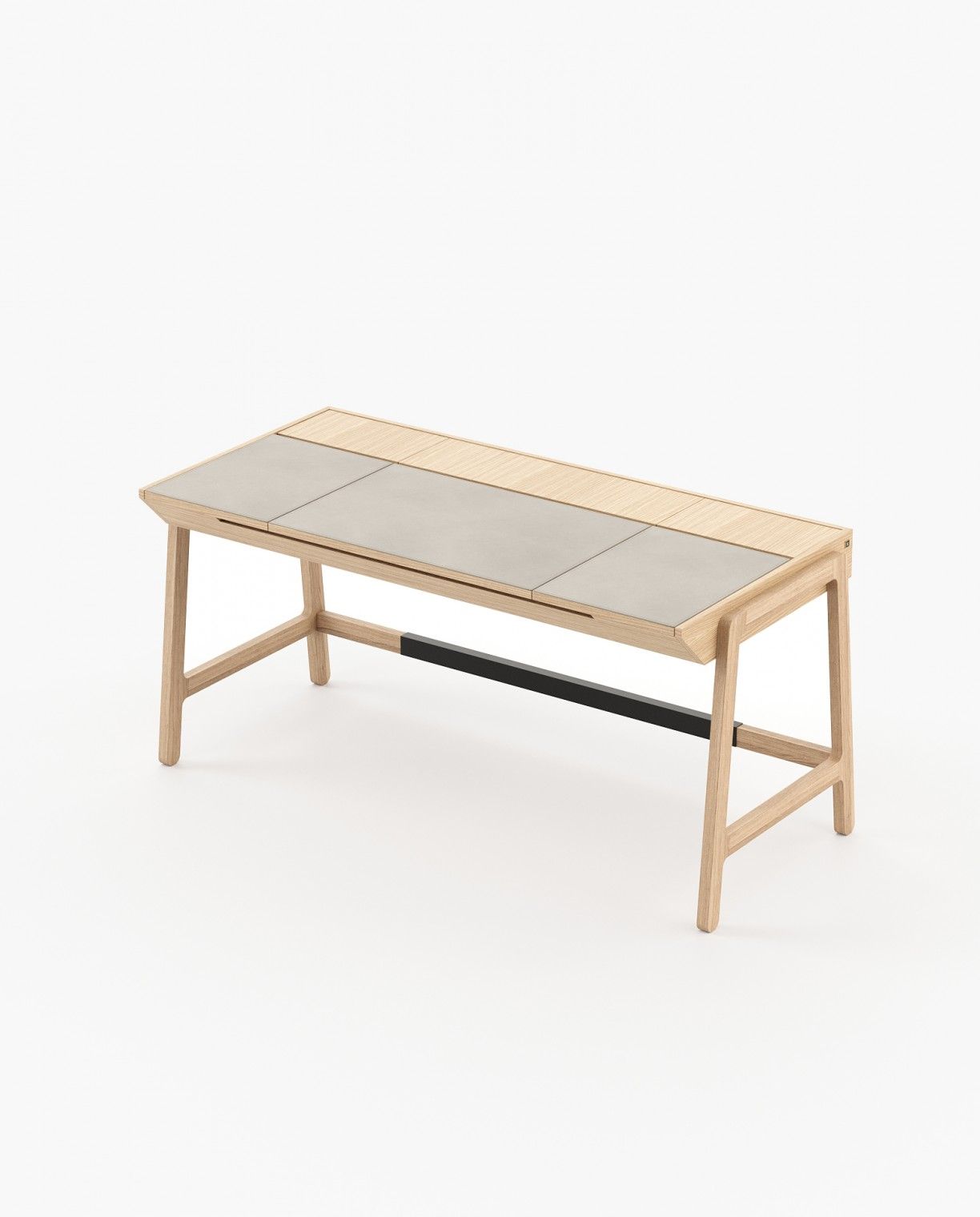Laskasas GATSBY Desk Oak Veneer Matte - Araco Interiors