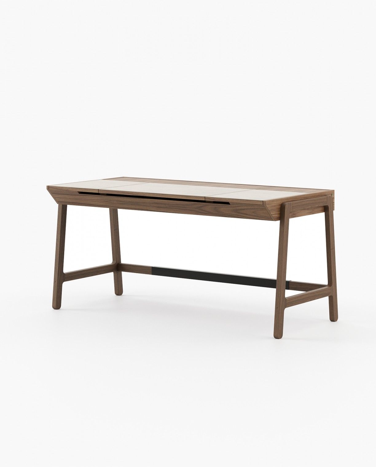 Laskasas GATSBY Desk Walnut Veneer Matte - Araco Interiors