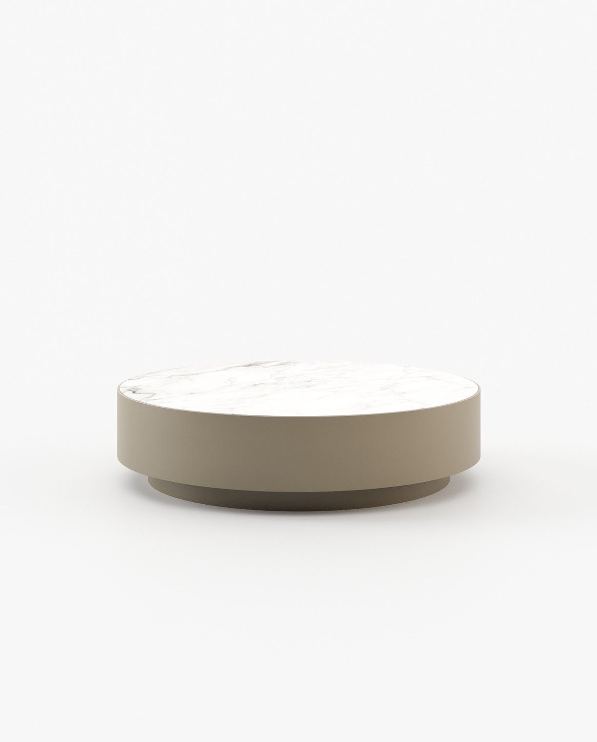 Laskasas GOLD Coffee Table Beige Grey Lacquer Matte - Araco Interiors