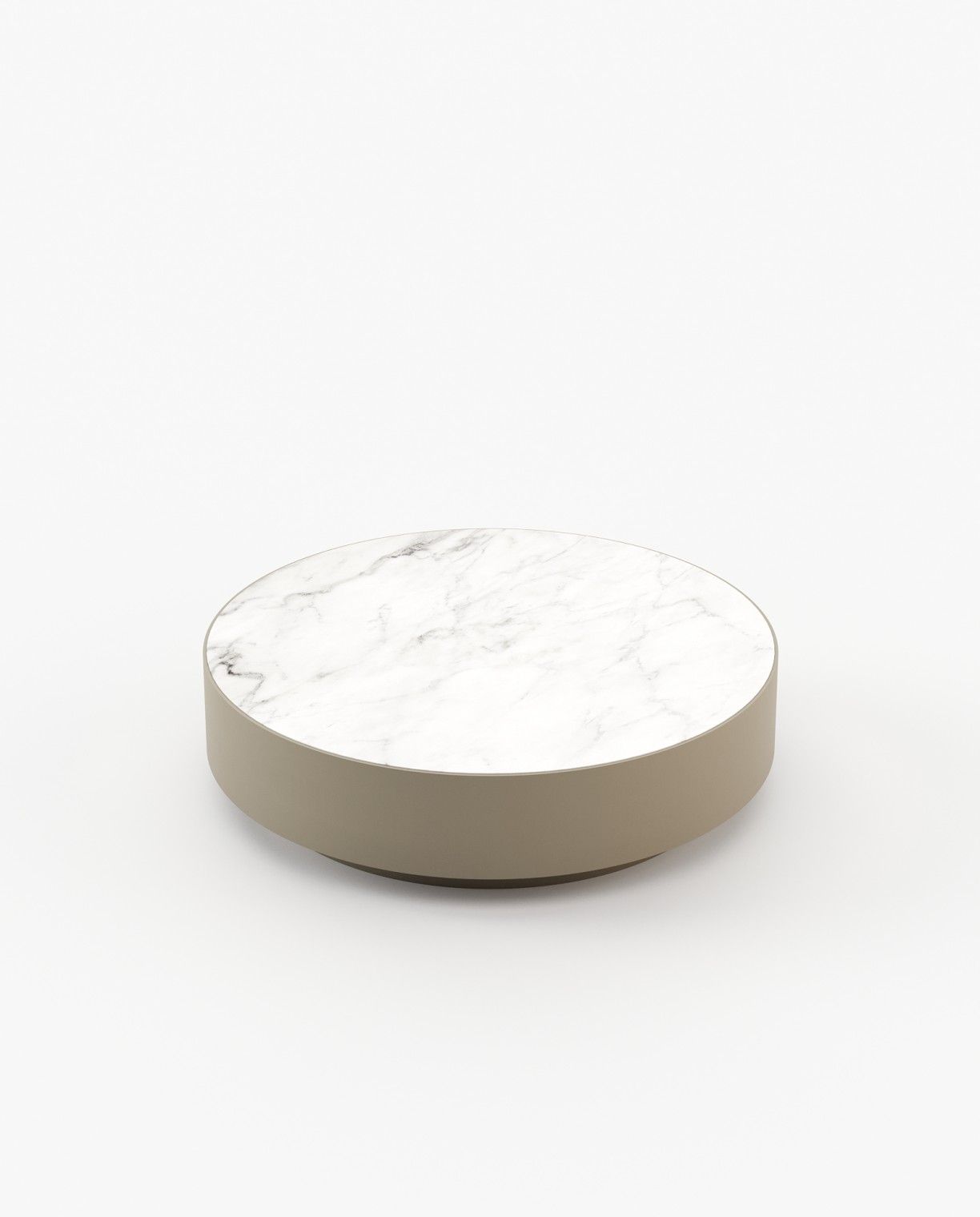 Laskasas GOLD Coffee Table Beige Grey Lacquer Matte - Araco Interiors