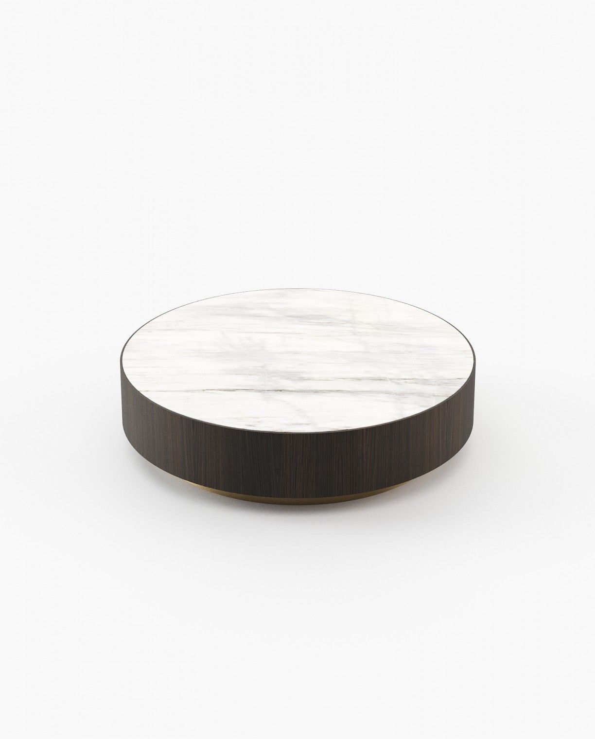 Laskasas GOLD Coffee Table Smoked Oak Veneer Matte - Araco Interiors