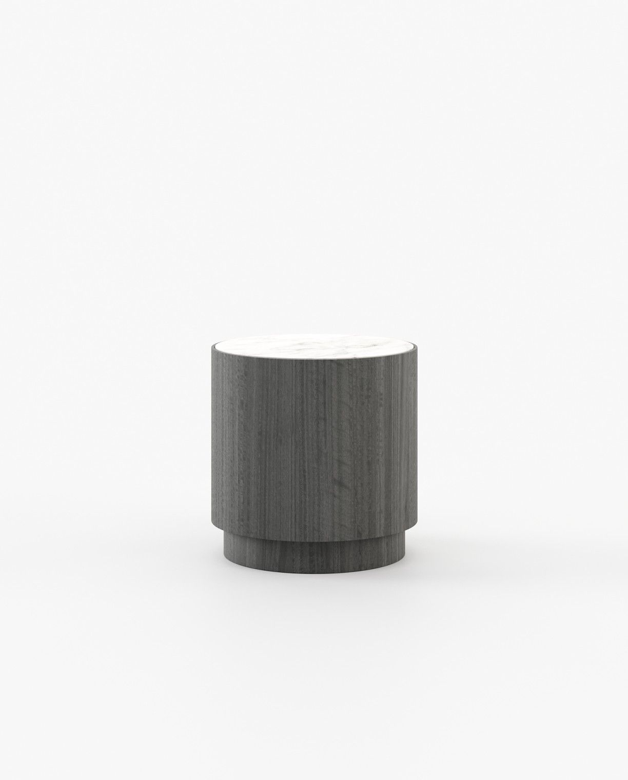 Laskasas GOLD Nest & Side Table Grey Eucalyptus Veneer Matte - Araco Interiors